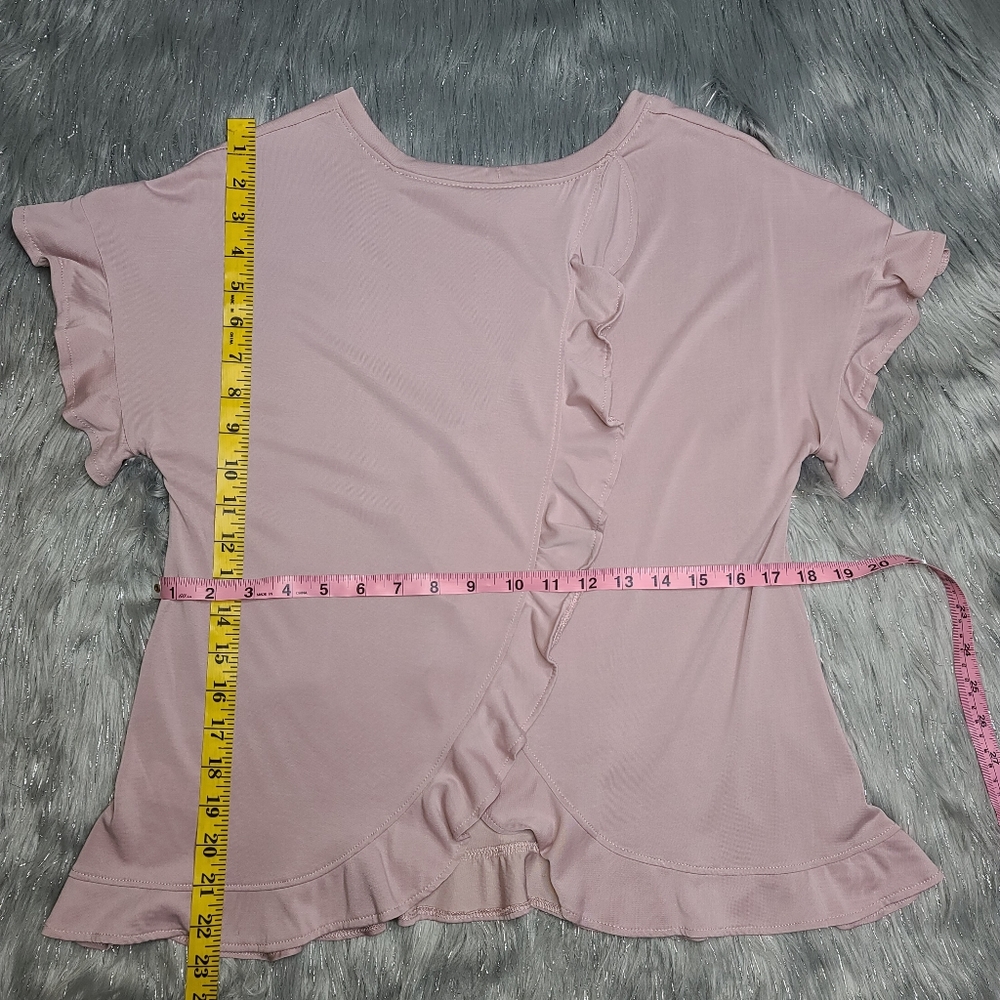 SOLD!!!!               Alya Ruffle Tee Top - Picture 2 of 3